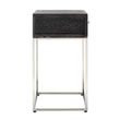 Afbeelding van Richmond Interiors Nachtkastje Blackbone silver 1-lade (Zilver)