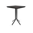 Afbeelding van White Label Living Bar Table Maze Square Black