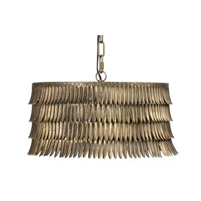 BePureHome Hawaii Hanglamp Rond Metaal Antique Brass BePureHome Hawaii Hanglamp Rond Metaal Antique Brass