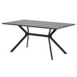 Afbeelding van Woood Exclusive Bruno Eettafel Rechthoek Mdf Zwart 160x90cm