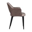 Afbeelding van Richmond Interiors Stoel Giovanna met armleuning Quartz Khaki / Alaska Stone (Alaska 102 Stone)