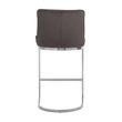 Afbeelding van Richmond Interiors Barstoel Bolton Stone velvet / silver Fire Retardant (Quartz Stone 101)