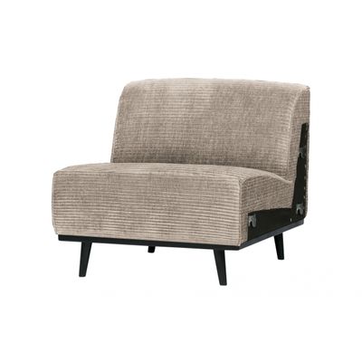 BePureHome Statement 1-zits Element Brede Platte Rib Grijs BePureHome Statement 1-zits Element Brede Platte Rib Grijs