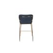 Afbeelding van White Label Living Counter Stool Jolien Gold/Dark Blue