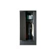 Afbeelding van Woood Connect Kast Zwart - 2 Deurs, Stroken + Lade