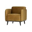 Afbeelding van Statement fauteuil - fluweel honing geel