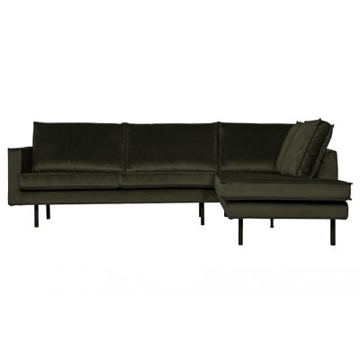 BePureHome Rodeo Hoekbank Rechts Green Hunter BePureHome Rodeo Hoekbank Rechts Green Hunter
