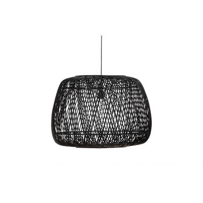 Woood Exclusive Moza Hanglamp Bamboe Zwart 70x70cm Woood Exclusive Moza Hanglamp Bamboe Zwart 70x70cm