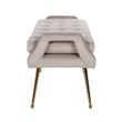 Afbeelding van Richmond Interiors Bank Rebel Khaki Velvet / gold (Quartz Khaki 903)