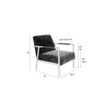 Afbeelding van White Label Living Lounge Chair Wakasan Teal