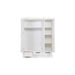 Afbeelding van Woood Connect Kast Wit - 3 Deurs, Stroken + Lade
