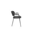 Afbeelding van White Label Living Armchair Jolien Black/Dark Grey
