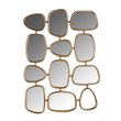 Afbeelding van Richmond Interiors Spiegel Jeff met 12 spiegels (Goud)