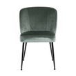 Afbeelding van Richmond Interiors Stoel Fallon Jade Velvet / Black (Genova 504 Jade)