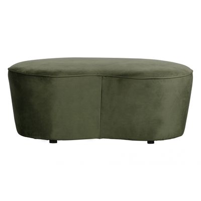 BePureHome Macaroni Bankje Fluweel Onyx - 110 CM BePureHome Macaroni Bankje Fluweel Onyx - 110 CM