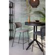 Afbeelding van White Label Living Counter Stool Jolien Black/Grey