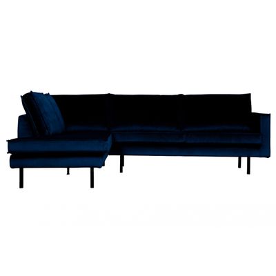BePureHome Rodeo Hoekbank Links Donkerblauw BePureHome Rodeo Hoekbank Links Donkerblauw