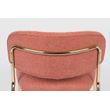 Afbeelding van White Label Living Lounge Chair Jolien Gold/Pink