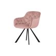Afbeelding van Woood Exclusive Elaine Eetkamerstoel Fluweel Pale