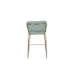 Afbeelding van White Label Living Counter Stool Jolien Gold/Light Green