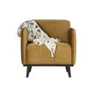 Afbeelding van Statement fauteuil - fluweel honing geel