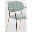 Afbeelding van White Label Living Armchair Jolien Gold/Light Green