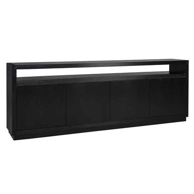 Richmond Interiors Dressoir Oakura 4-deuren (Zwart) Richmond Interiors Dressoir Oakura 4-deuren (Zwart)