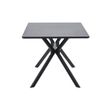 Afbeelding van Woood Exclusive Bruno Eettafel Rechthoek Mdf Zwart 160x90cm