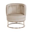 Afbeelding van Richmond Interiors Fauteuil Felicia Khaki velvet / gold (Quartz Khaki 903)