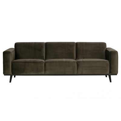 BePureHome Statement 3-zits Bank Fluweel Warm Groen BePureHome Statement 3-zits Bank Fluweel Warm Groen