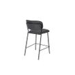 Afbeelding van White Label Living Counter Stool Jolien Black/Dark Grey