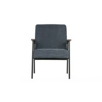 Woood Sally Fauteuil Staal Blauw