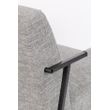 Afbeelding van White Label Living Lounge Chair Wakasan Light Grey