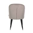 Afbeelding van Richmond Interiors Stoel Julius Khaki Velvet, Silver footcap (Quartz Khaki 903)