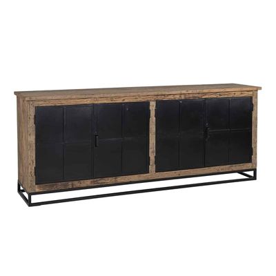Richmond Interiors Dressoir Raffles 4-deuren, gerecyceld hout Richmond Interiors Dressoir Raffles 4-deuren, gerecyceld hout