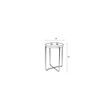 Afbeelding van White Label Living Side Table Celina Dark Green