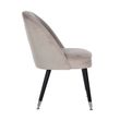 Afbeelding van Richmond Interiors Stoel Julius Khaki Velvet, Silver footcap (Quartz Khaki 903)