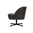 Afbeelding van BePureHome Vogue Draaifauteuil Eco Leder Zwart
