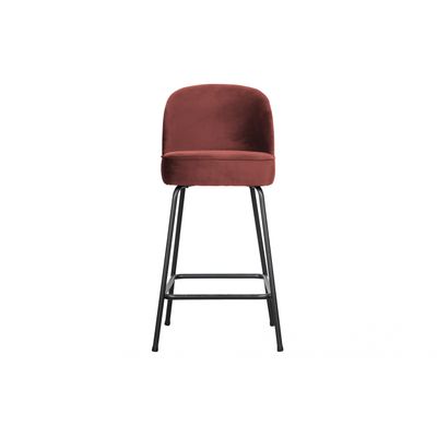 BePureHome Vogue Barstoel Fluweel Chestnut - 65 CM BePureHome Vogue Barstoel Fluweel Chestnut - 65 CM