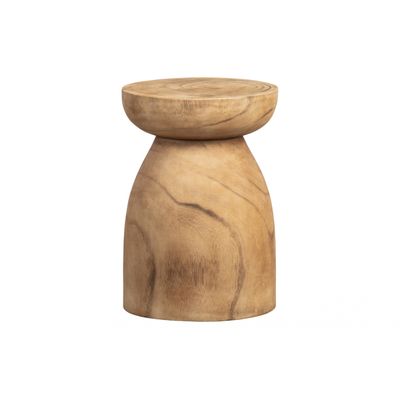 Woood Bink Kruk Hout Naturel 40xØ28cm Woood Bink Kruk Hout Naturel 40xØ28cm
