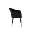 Afbeelding van White Label Living Armchair Catelyn Black
