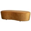 Afbeelding van BePureHome Macaroni Bankje Fluweel Mosterd - 165 CM