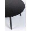 Afbeelding van White Label Living Table Fabio 100' Black