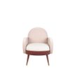 Afbeelding van Zuiver Sam Lounge Chair Pink White FR