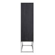 Afbeelding van Richmond Interiors Wandkast Blackbone silver 2-deuren laag (Zilver)
