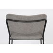 Afbeelding van White Label Living Counter Stool Jolien Black/Grey