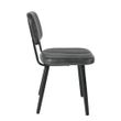 Afbeelding van White Label Living Chair Jake Worn Black