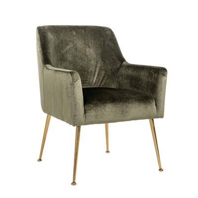 Richmond Interiors Stoel Harper Green Feather (Feather Velvet Green HD002) Richmond Interiors Stoel Harper Green Feather (Feather Velvet Green HD002)