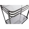 Afbeelding van Woood Exclusive Kylie Bijzettafel Metaal/glas Zwart