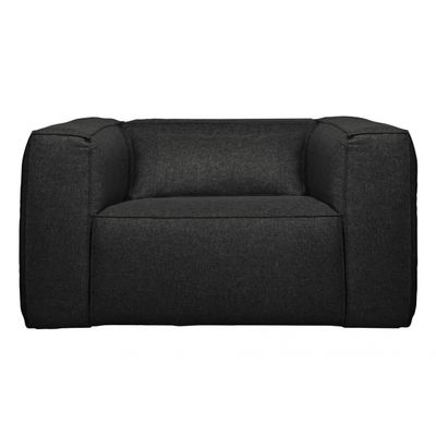 Woood Bean Fauteuil Incl. Kussen Donkergrijs Gemeleerd Woood Bean Fauteuil Incl. Kussen Donkergrijs Gemeleerd